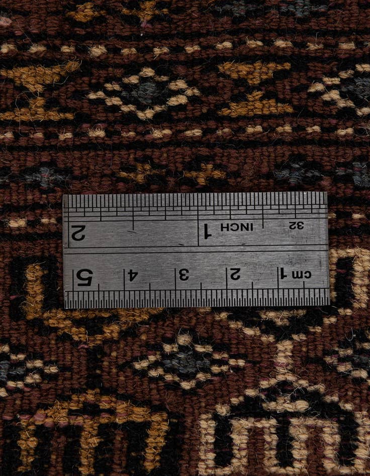 Detail image of  7' 5 x 10'  Hand Knotted Bokhara Oriental Wool Rug