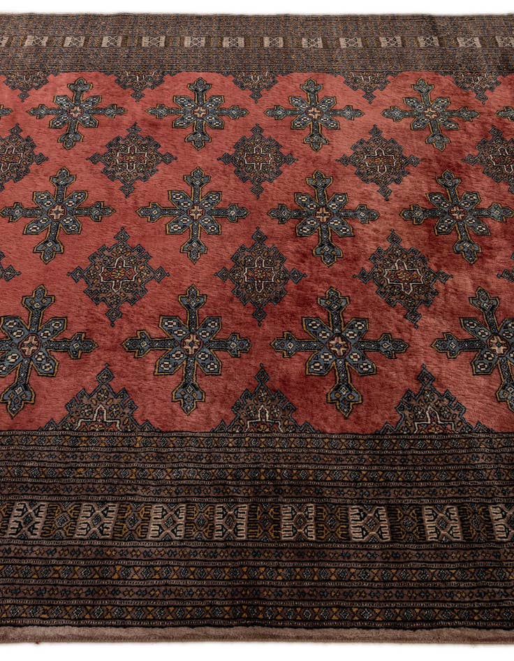 Detail image of  7' 5 x 10'  Hand Knotted Bokhara Oriental Wool Rug