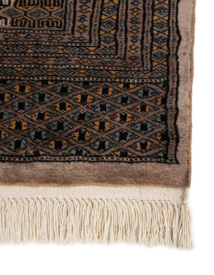 Detail image of  7' 5 x 10'  Hand Knotted Bokhara Oriental Wool Rug