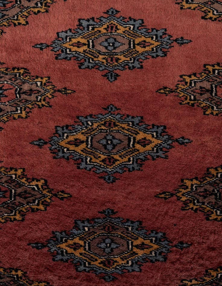 Detail image of  7' 4 x 9' 10  Hand Knotted Bokhara Oriental Wool Rug