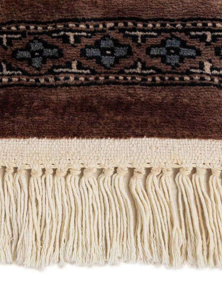 Detail image of  7' 4 x 9' 10  Hand Knotted Bokhara Oriental Wool Rug