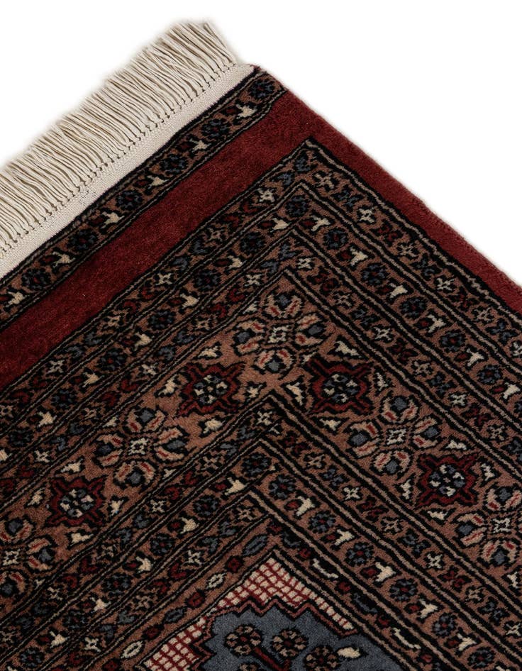 Detail image of  6' x 9'  Hand Knotted Bokhara Oriental Wool Rug