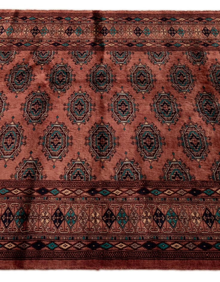 Detail image of  4' 2 x 6' 2  Hand Knotted Bokhara Wool Rug