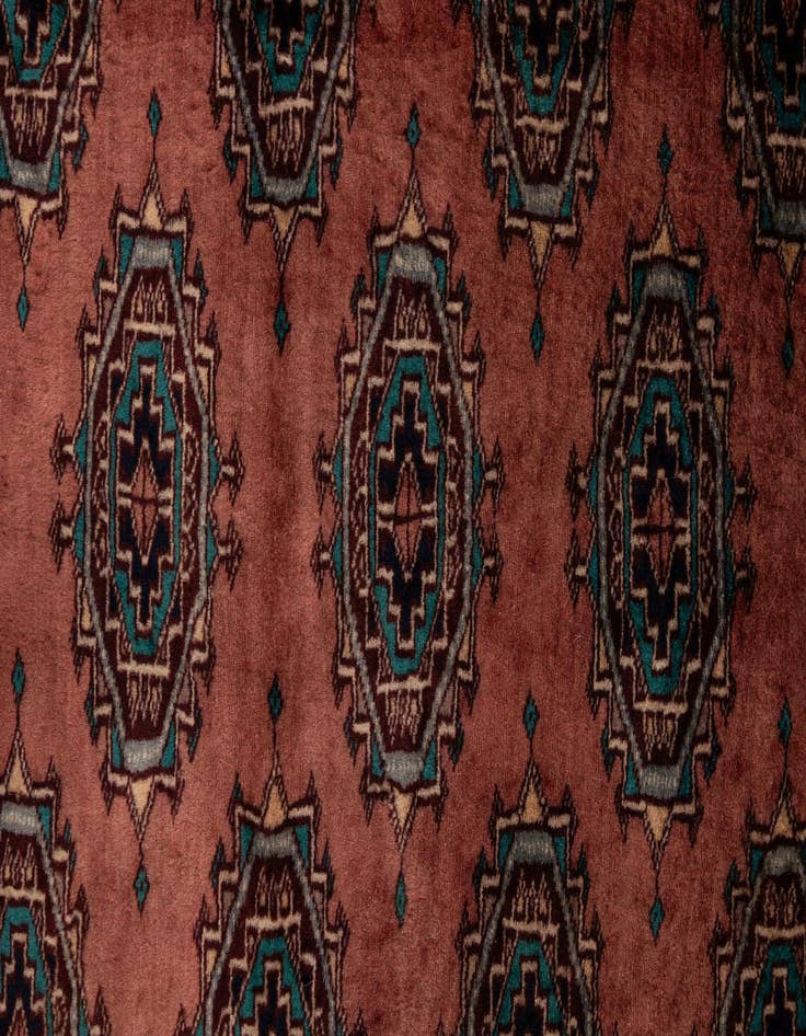 Detail image of  4' 2 x 6' 2  Hand Knotted Bokhara Wool Rug