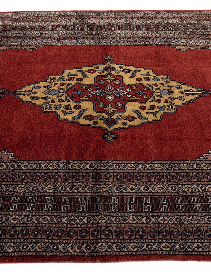 Detail image of  5' 4 x 8' 7  Hand Knotted Bokhara Oriental Wool Rug