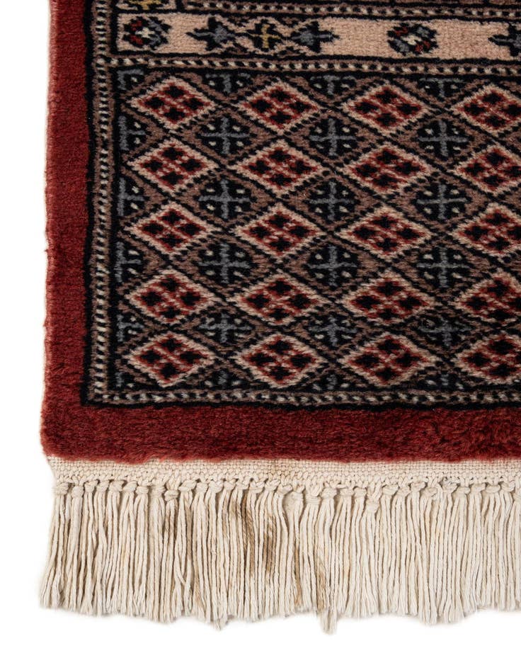 Detail image of  5' 4 x 8' 7  Hand Knotted Bokhara Oriental Wool Rug