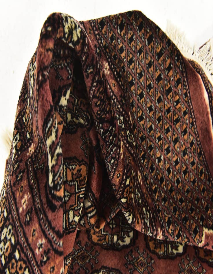 Detail image of  7' x 9'  Hand Knotted Bokhara Oriental Wool Rug