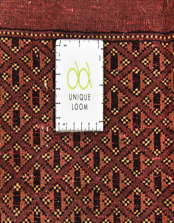 Detail image of  7' x 9'  Hand Knotted Bokhara Oriental Wool Rug