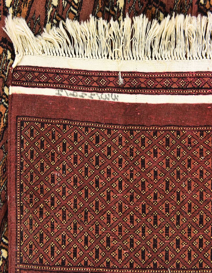 Detail image of  7' x 9'  Hand Knotted Bokhara Oriental Wool Rug