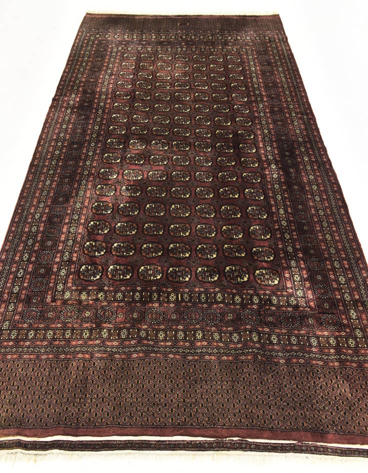 Detail image of  7' x 9'  Hand Knotted Bokhara Oriental Wool Rug