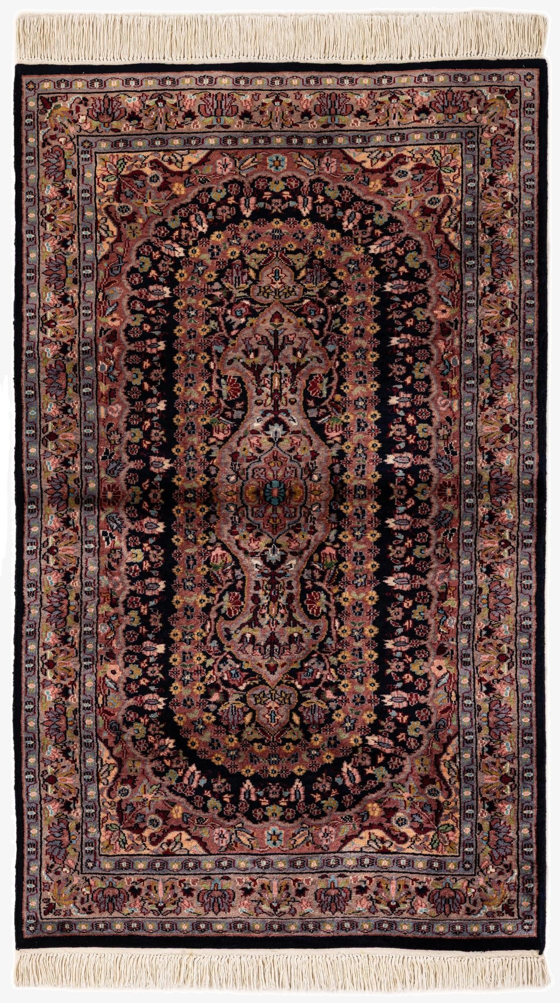  2' 11 x 5' 1  Hand Knotted Bokhara Wool Rug
