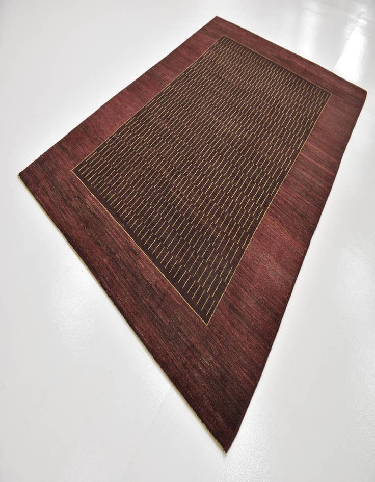 Detail image of  6' 4 x 9' 3  Hand Knotted Kashkuli Gabbeh Wool Rug