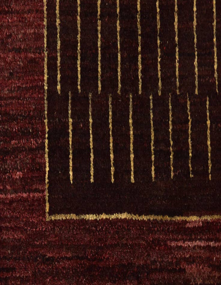 Detail image of  6' 4 x 9' 3  Hand Knotted Kashkuli Gabbeh Wool Rug
