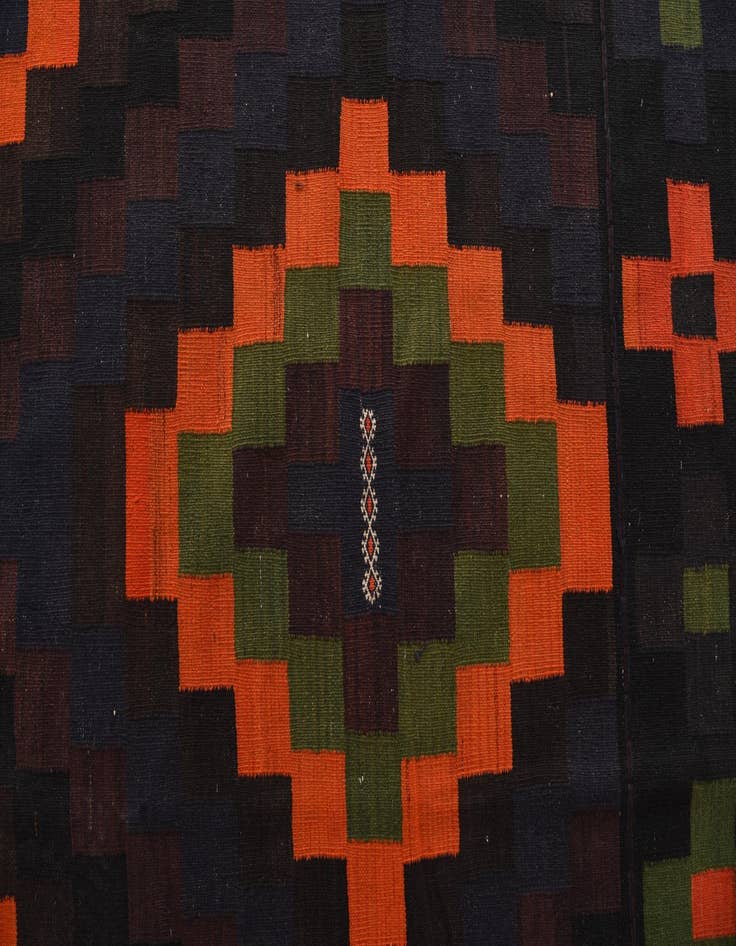 Detail image of  10' x 15' 9  Hand Woven Kilim Afghan Wool Rug