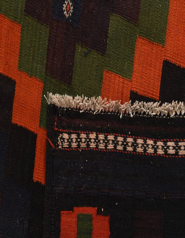 Detail image of  10' x 15' 9  Hand Woven Kilim Afghan Wool Rug