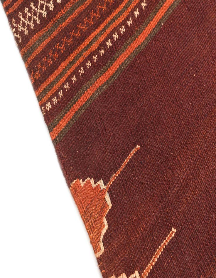 Detail image of  3' 2 x 4' 2  Hand Woven Kilim Modern Wool Rug