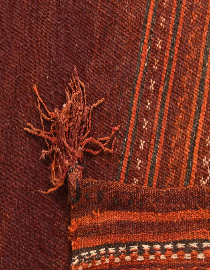 Detail image of  3' 2 x 4' 2  Hand Woven Kilim Modern Wool Rug