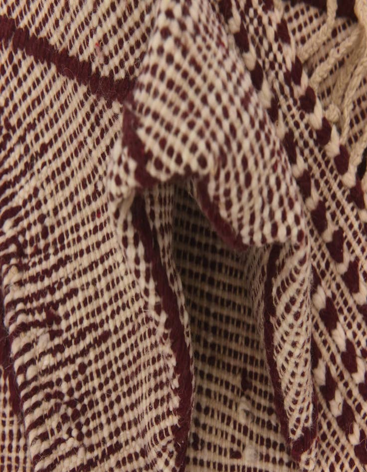 Detail image of  3' 9 x 6' 10  Hand Knotted Moroccan Wool Rug