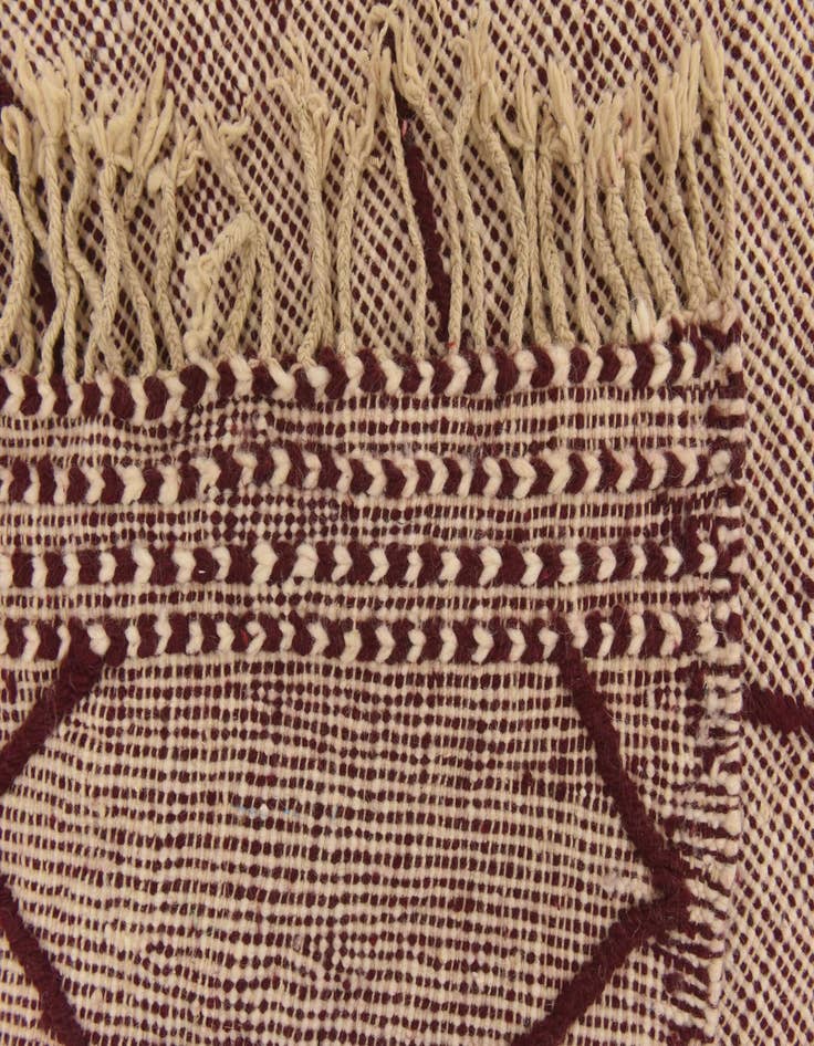 Detail image of  3' 9 x 6' 10  Hand Knotted Moroccan Wool Rug