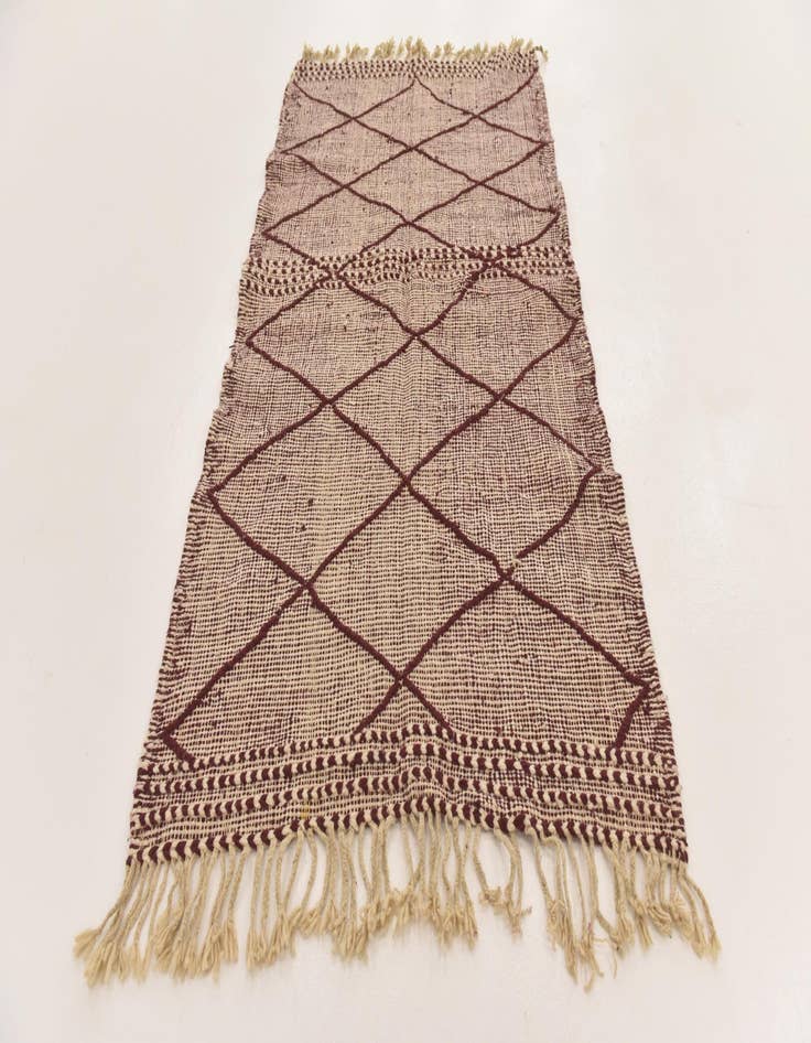 Detail image of  3' 9 x 6' 10  Hand Knotted Moroccan Wool Rug