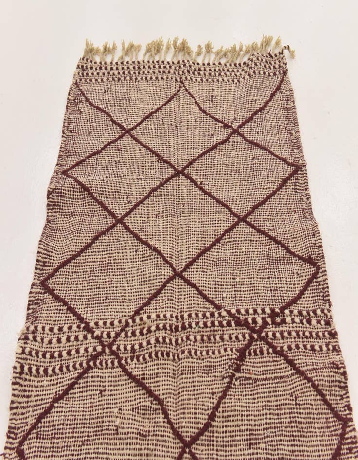 Detail image of  3' 9 x 6' 10  Hand Knotted Moroccan Wool Rug