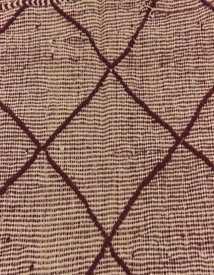 Detail image of  3' 9 x 6' 10  Hand Knotted Moroccan Wool Rug