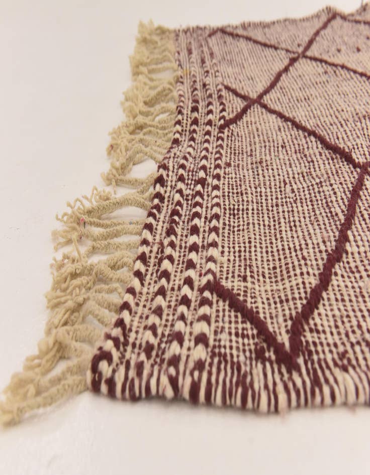 Detail image of  3' 9 x 6' 10  Hand Knotted Moroccan Wool Rug