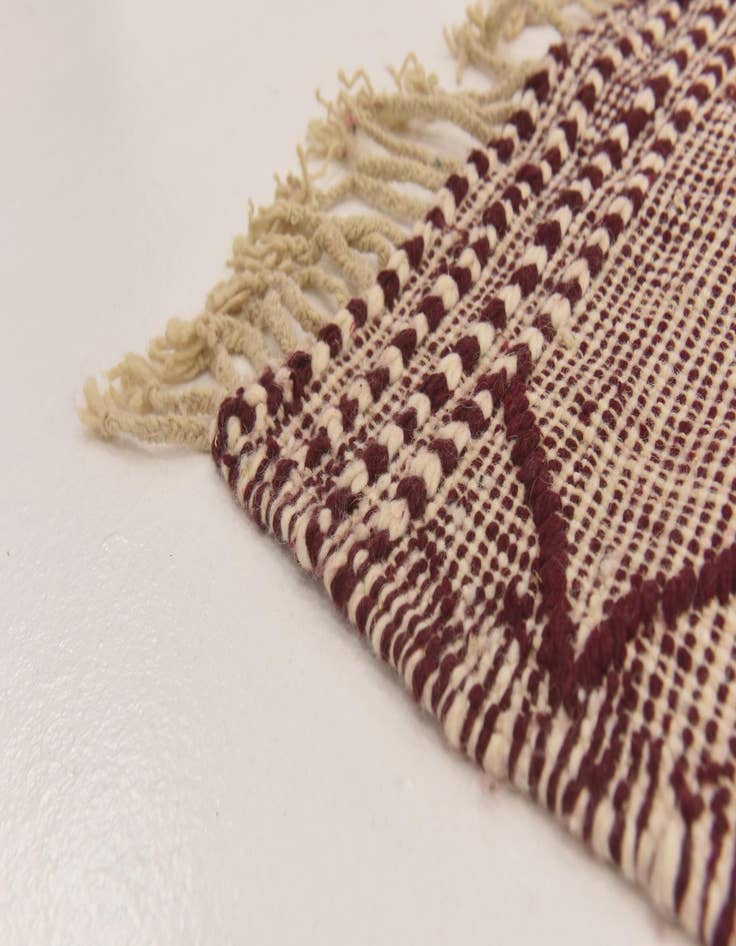 Detail image of  3' 9 x 6' 10  Hand Knotted Moroccan Wool Rug