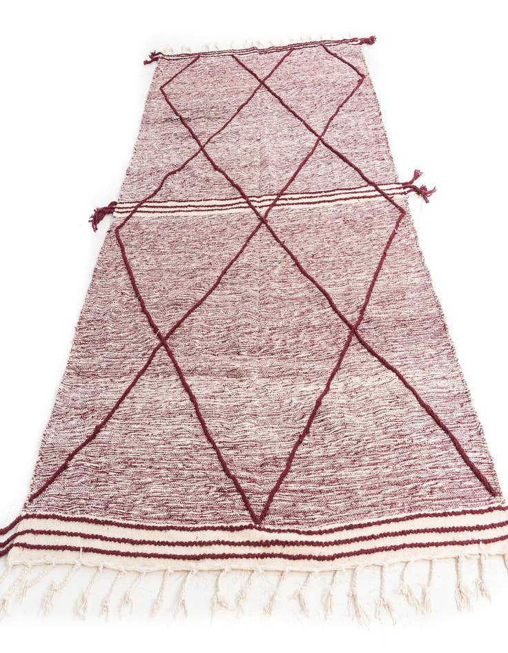 Detail image of  6' x 9' 8  Hand Knotted Moroccan Wool Rug