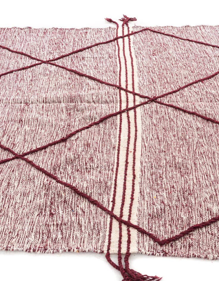 Detail image of  6' x 9' 8  Hand Knotted Moroccan Wool Rug