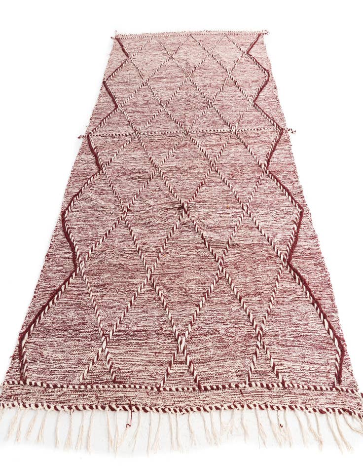 Detail image of  6' 6 x 10'  Hand Knotted Moroccan Wool Rug