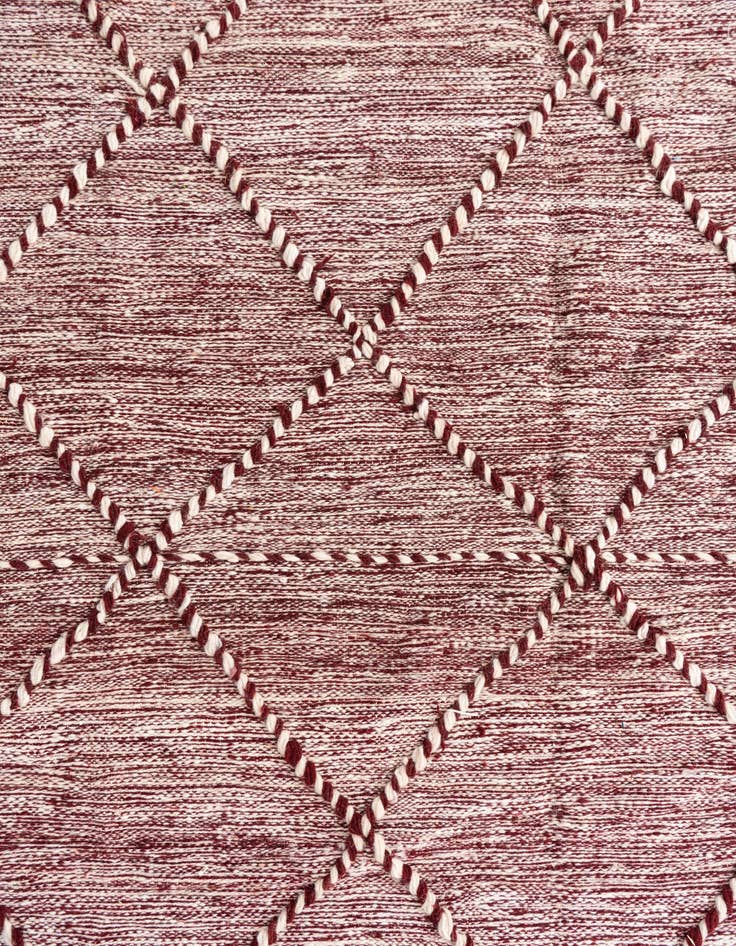Detail image of  6' 6 x 10'  Hand Knotted Moroccan Wool Rug