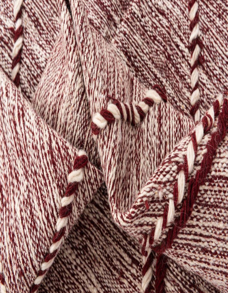 Detail image of  6' 6 x 10'  Hand Knotted Moroccan Wool Rug