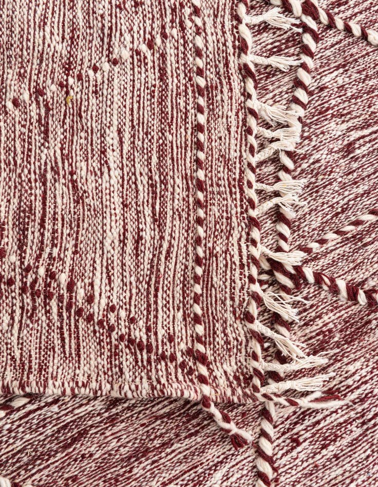 Detail image of  6' 6 x 10'  Hand Knotted Moroccan Wool Rug