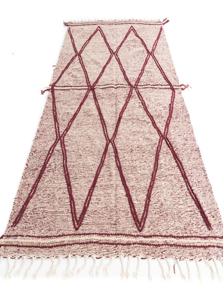 Detail image of  6' 5 x 9' 8  Hand Knotted Moroccan Wool Rug