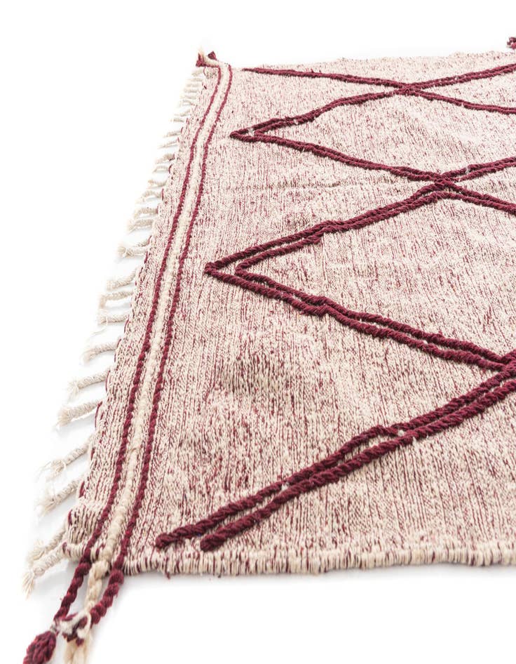 Detail image of  6' 5 x 9' 8  Hand Knotted Moroccan Wool Rug
