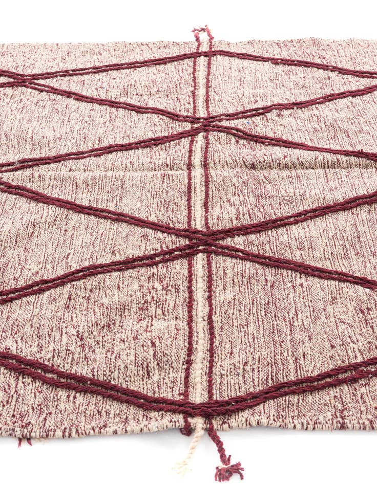 Detail image of  6' 5 x 9' 8  Hand Knotted Moroccan Wool Rug