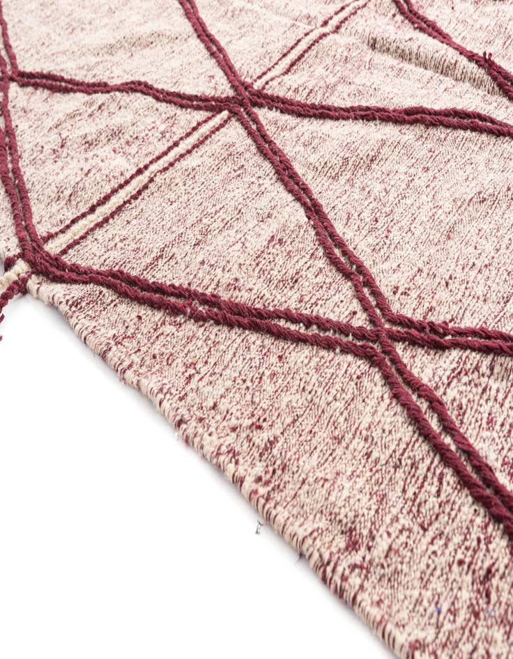 Detail image of  6' 5 x 9' 8  Hand Knotted Moroccan Wool Rug