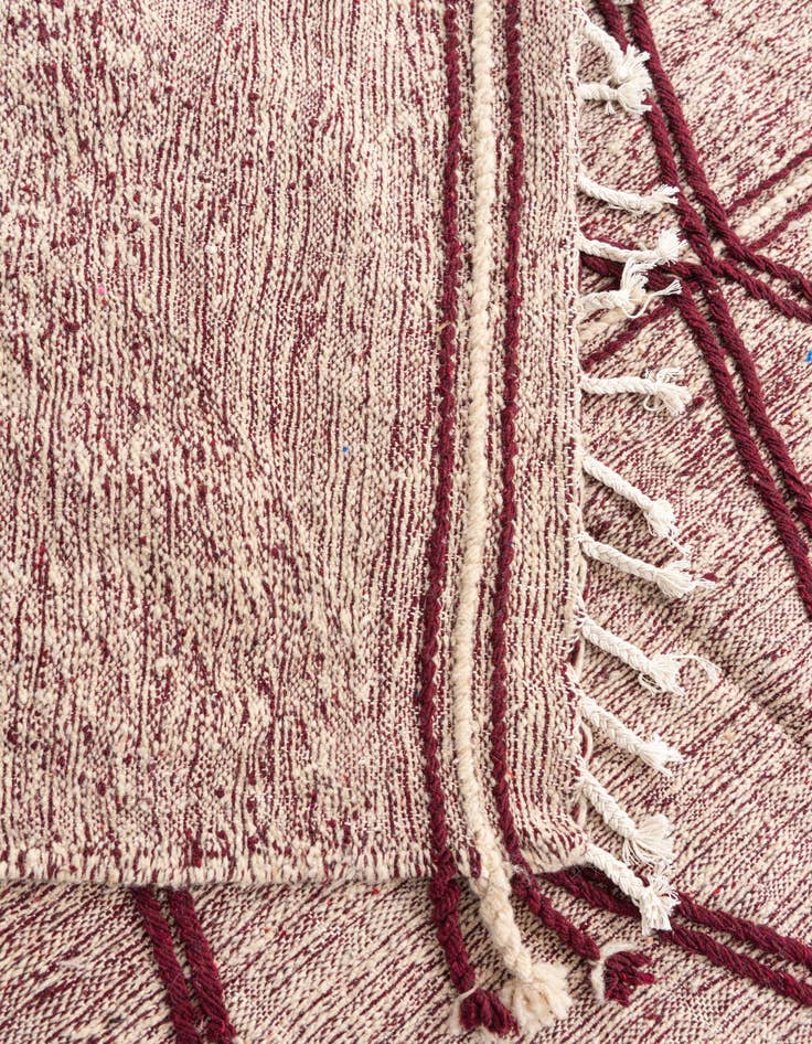 Detail image of  6' 5 x 9' 8  Hand Knotted Moroccan Wool Rug