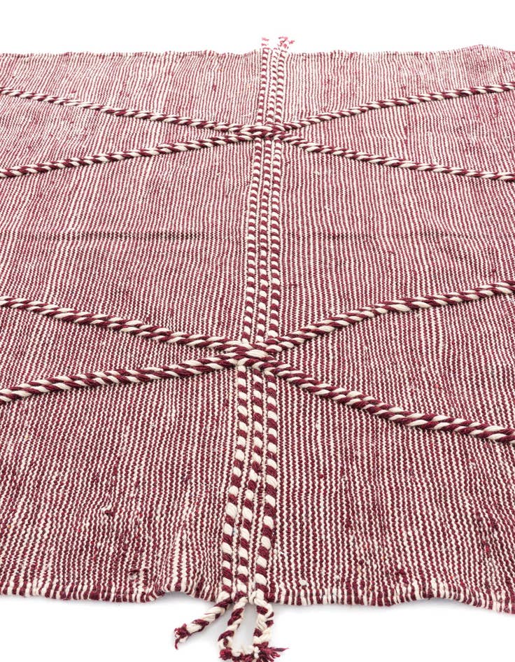 Detail image of  6' 7 x 9' 10  Hand Knotted Moroccan Wool Rug