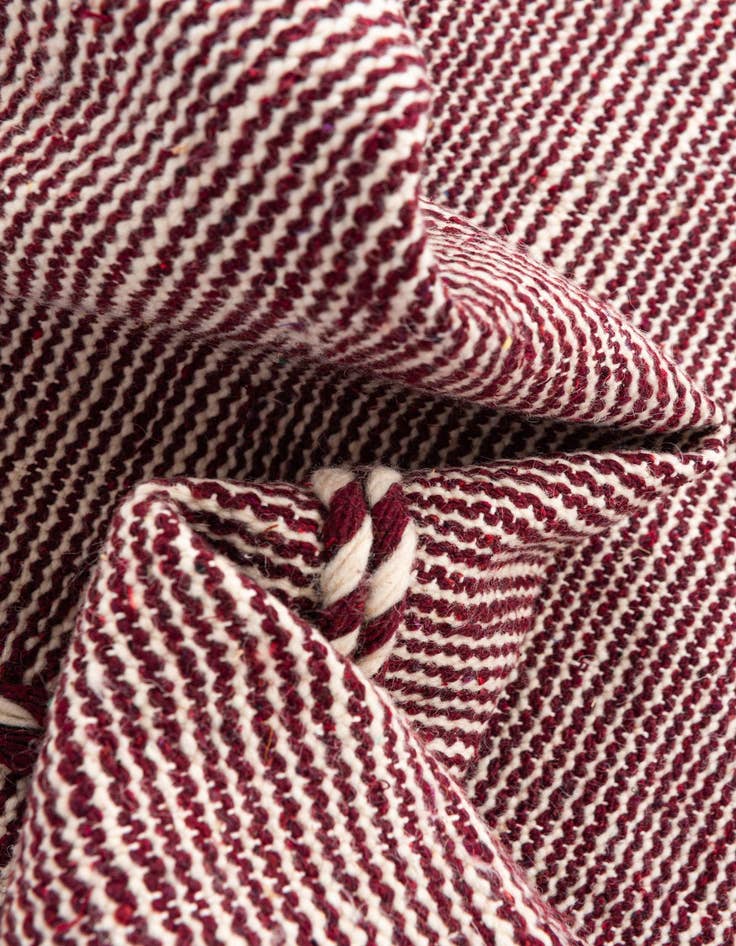 Detail image of  6' 7 x 9' 10  Hand Knotted Moroccan Wool Rug