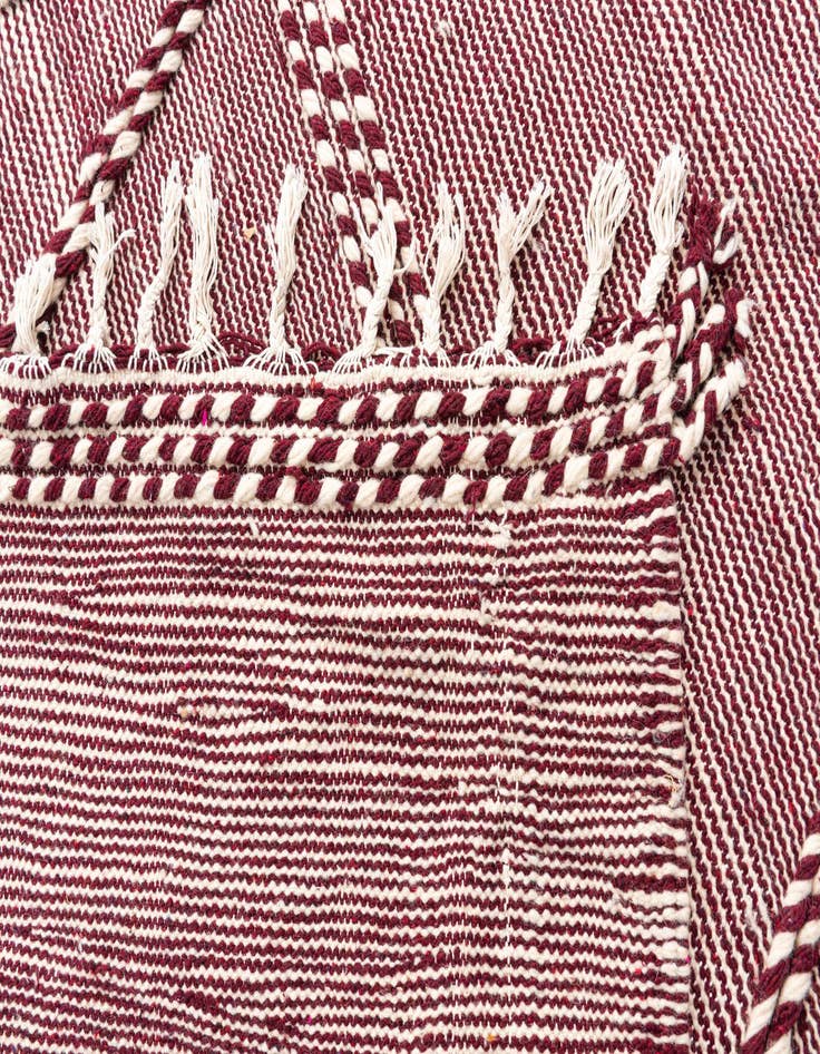 Detail image of  6' 7 x 9' 10  Hand Knotted Moroccan Wool Rug