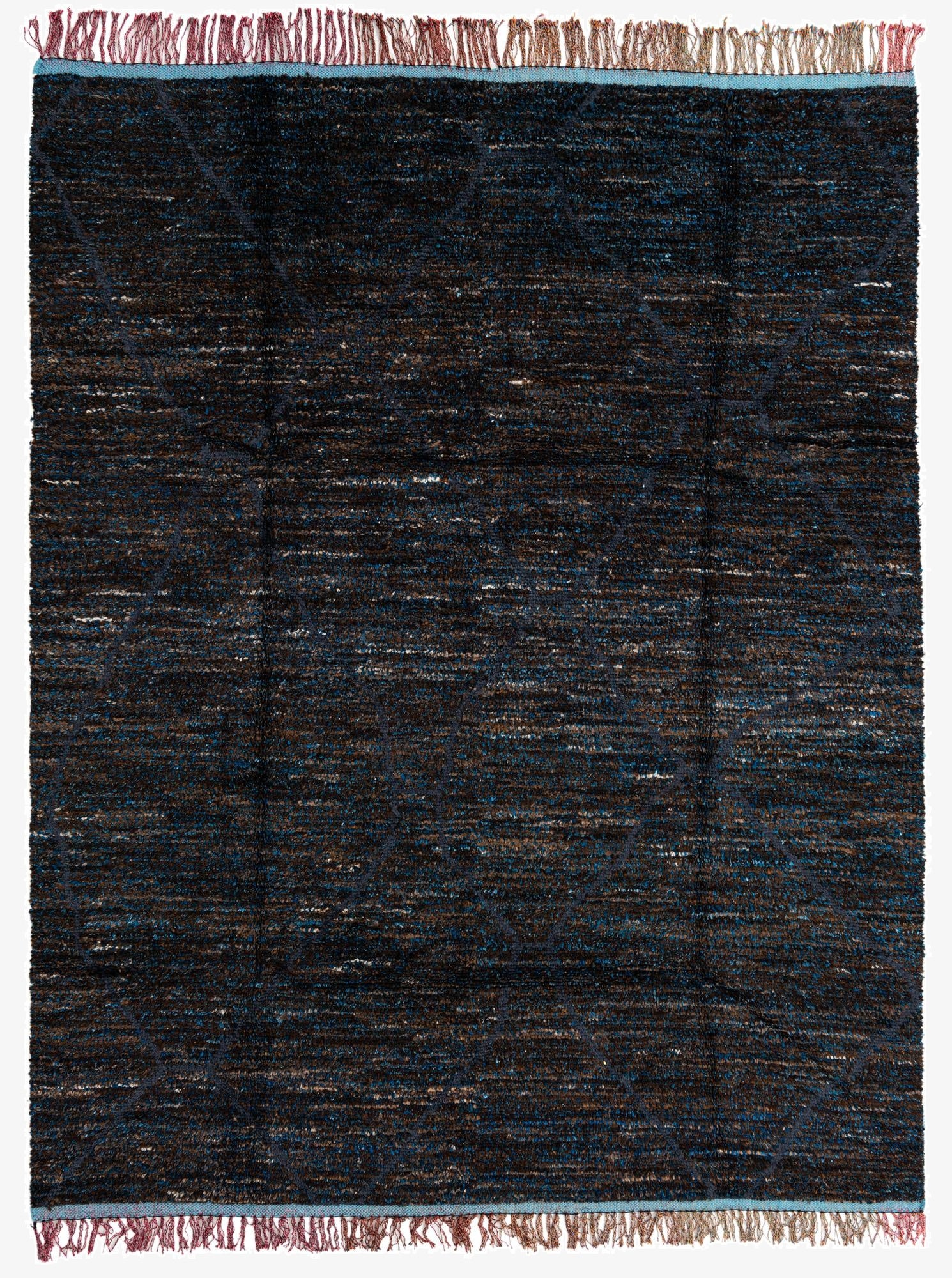  7' 8 x 9' 11  Hand Knotted Moroccan Wool Rug