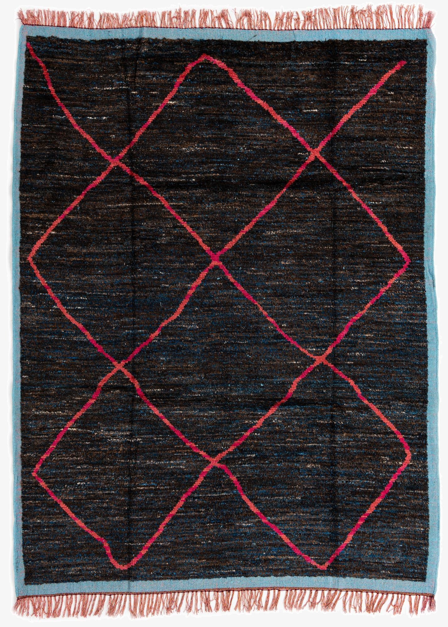  7' 10 x 10' 7  Hand Knotted Moroccan Wool Rug