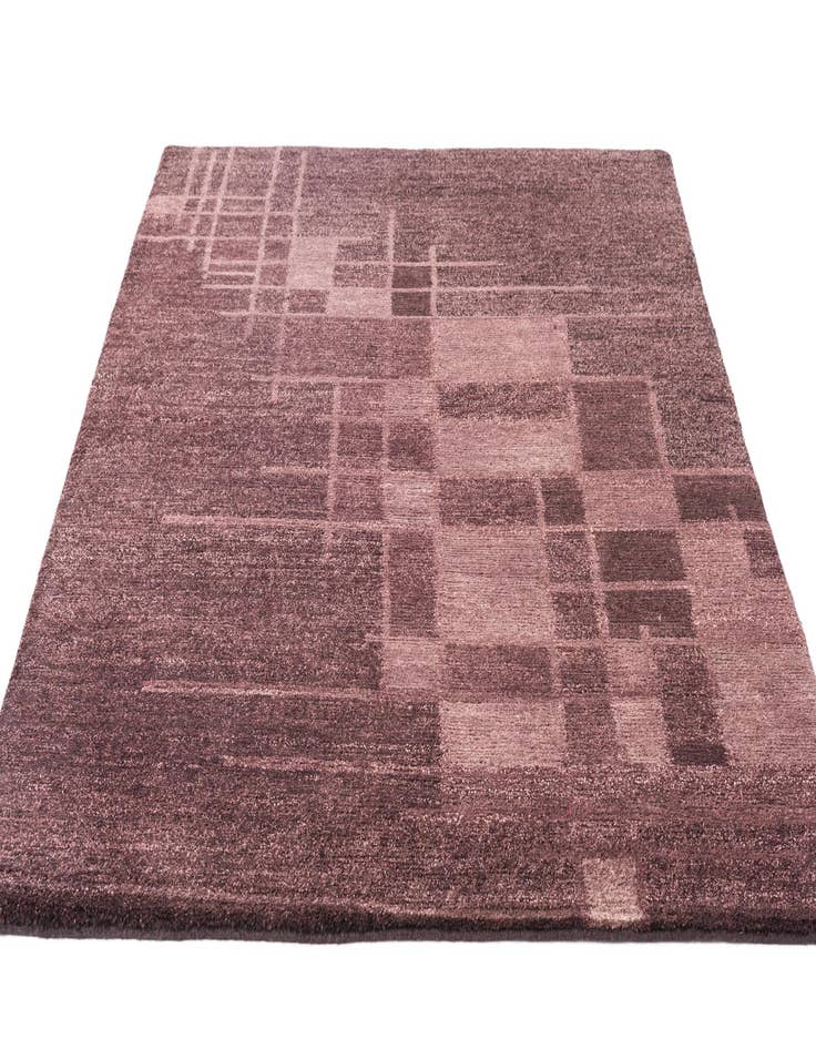 Detail image of  4' 6 x 6' 4  Hand Knotted Nepal Wool Rug