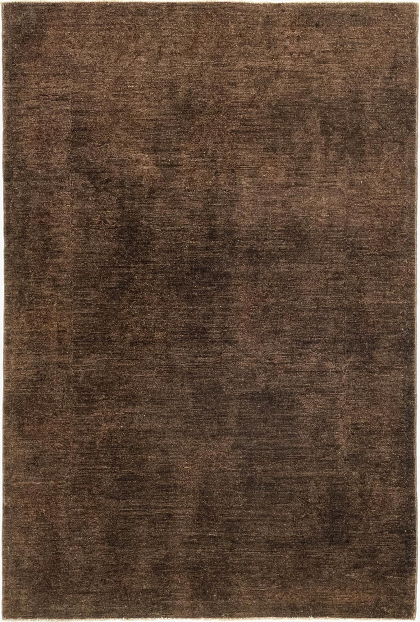  4' x 5' 10  Hand Knotted Over-Dyed Ziegler Rug