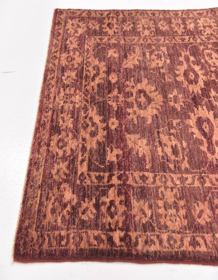 Detail image of  2' 7 x 4'  Hand Knotted Peshawar Ziegler Rug