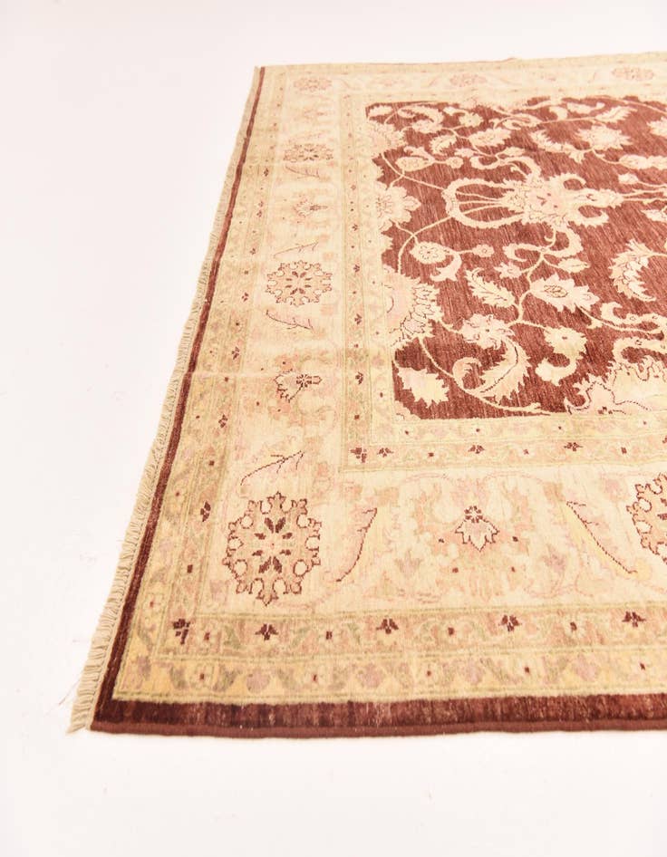 Detail image of  7' 3 x 10' 4  Hand Knotted Peshawar Ziegler Rug