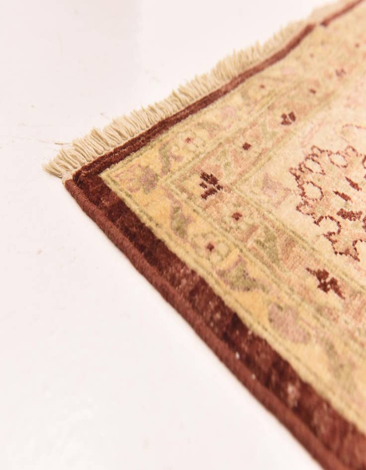 Detail image of  7' 3 x 10' 4  Hand Knotted Peshawar Ziegler Rug