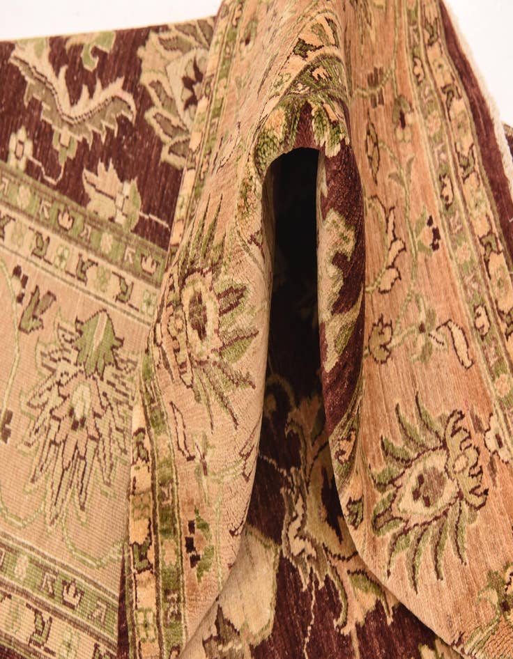 Detail image of  8' 2 x 9' 11  Hand Knotted Peshawar Ziegler Rug